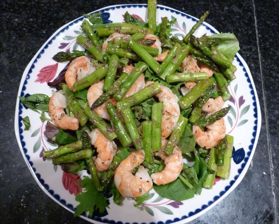 Guest Post! Shrimp and Asparagus Salad - Juggling with Julia