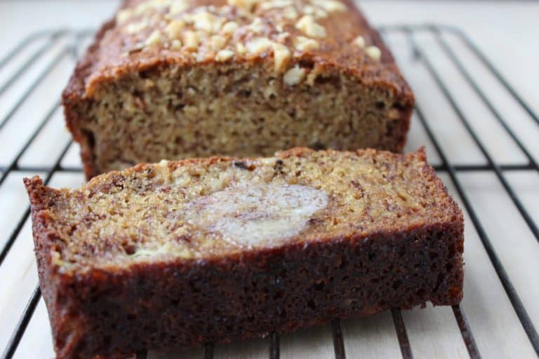 Walnut Banana Bread with Yogurt - Juggling with Julia